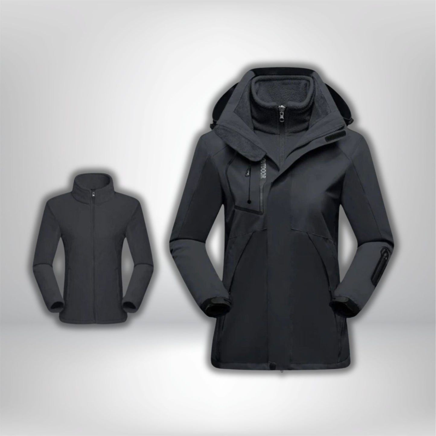 Veste de randonnée imperméable 3 en 1 femme "TREKPRO-W"