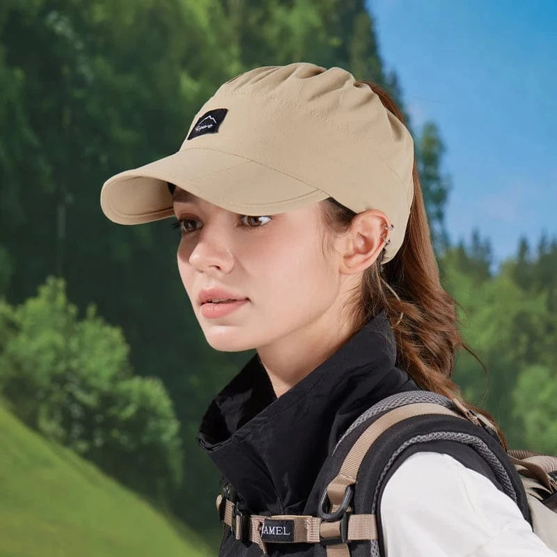casquette randonnée femme Kaki / Unique