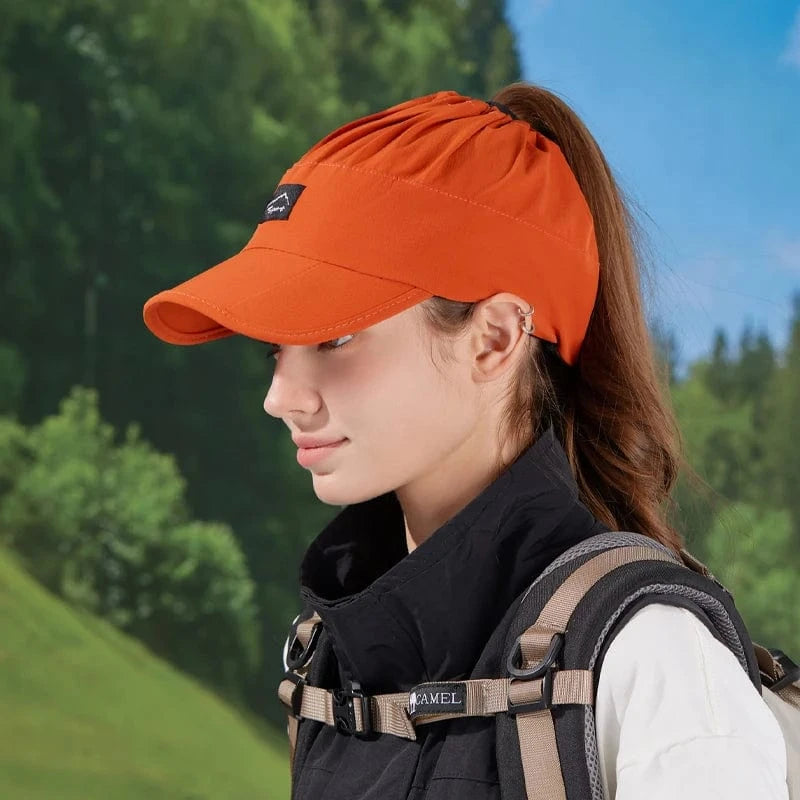 casquette randonnée femme Orange / Unique