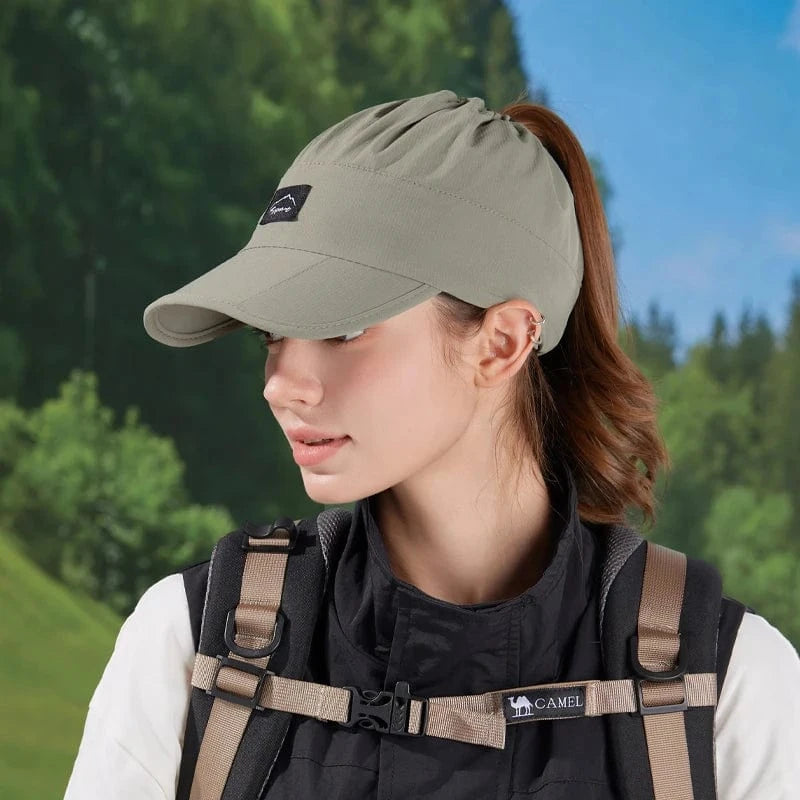 casquette randonnée femme Vert militaire / Unique