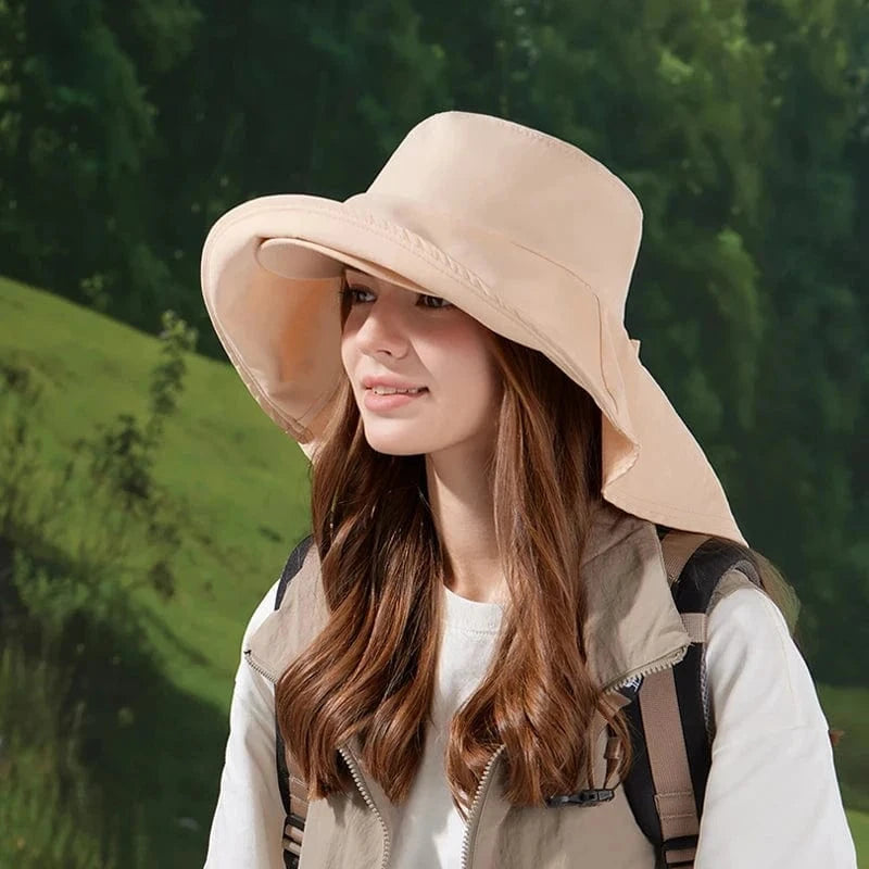 chapeau randonnée femme sport aventure beige / Taille unique