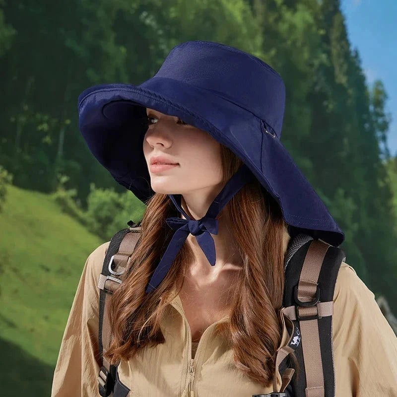 chapeau randonnée femme sport aventure Bleu foncé / Taille unique