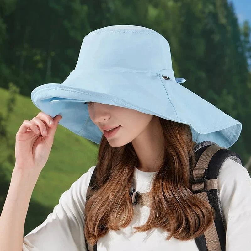 chapeau randonnée femme sport aventure Bleu / Taille unique