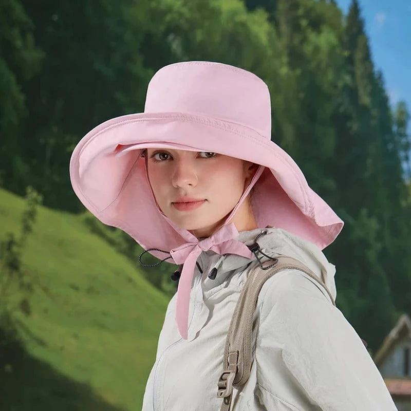 chapeau randonnée femme sport aventure Rose / Taille unique