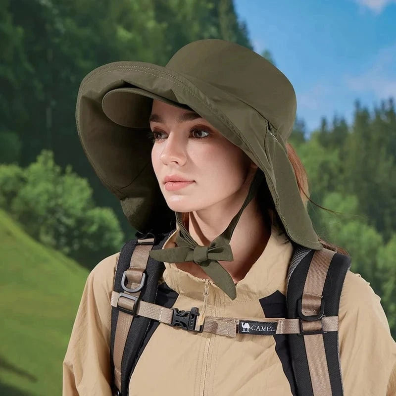 chapeau randonnée femme sport aventure Vert Militaire / Taille unique