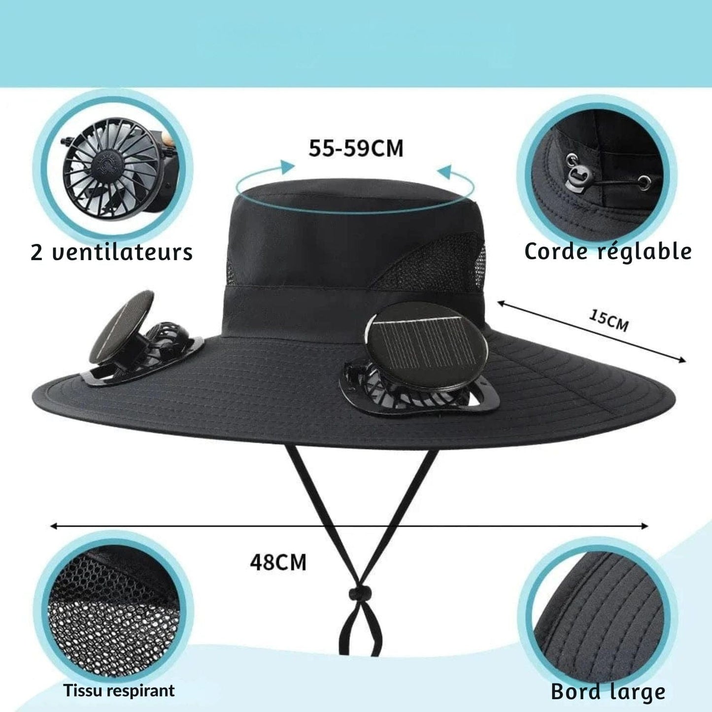 Chapeau trekking homme