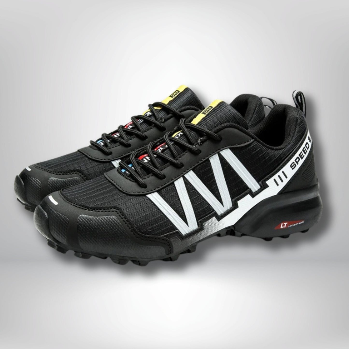 chaussure basse randonné homme 808 Black White / 37