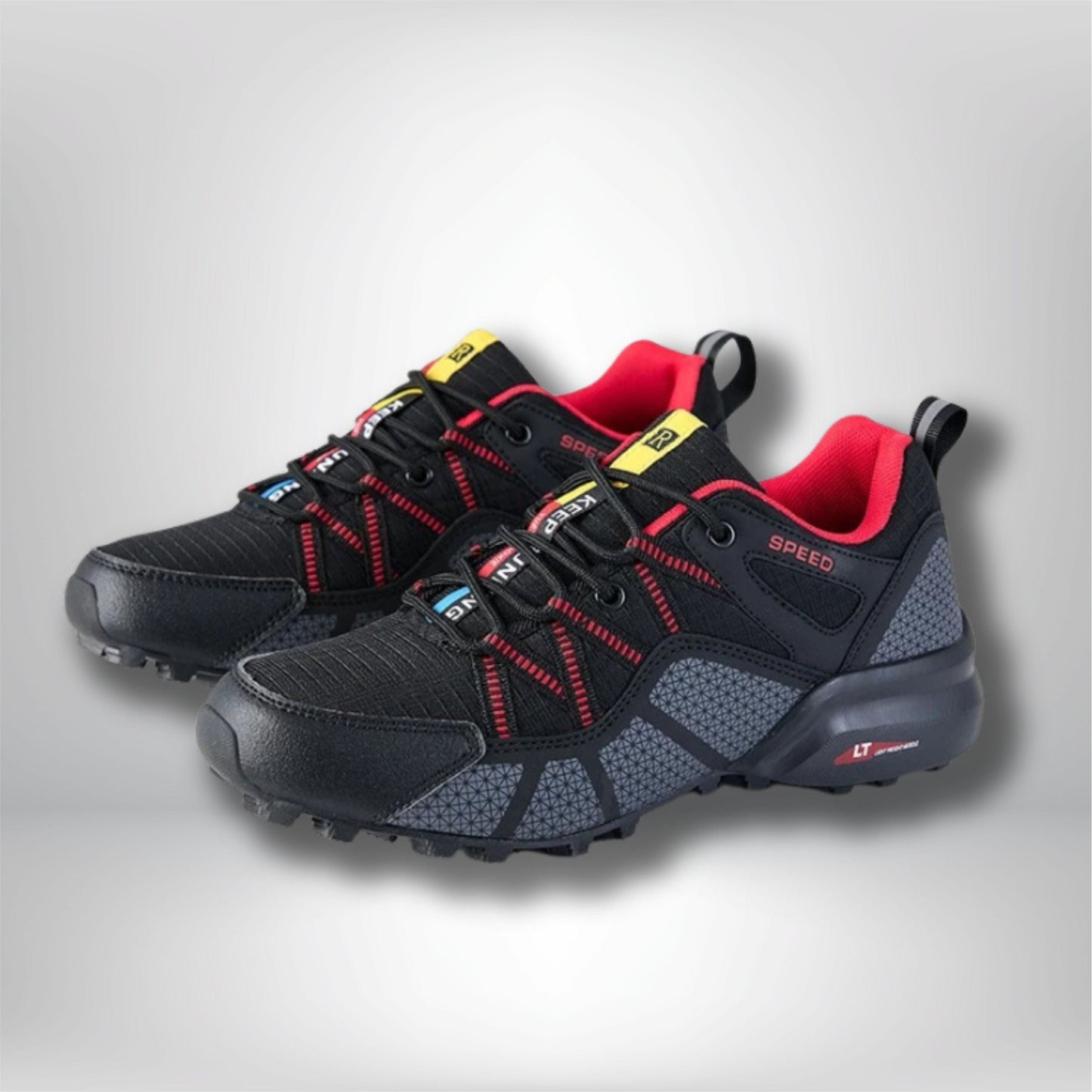chaussure basse randonné homme K600 Black Red / 37