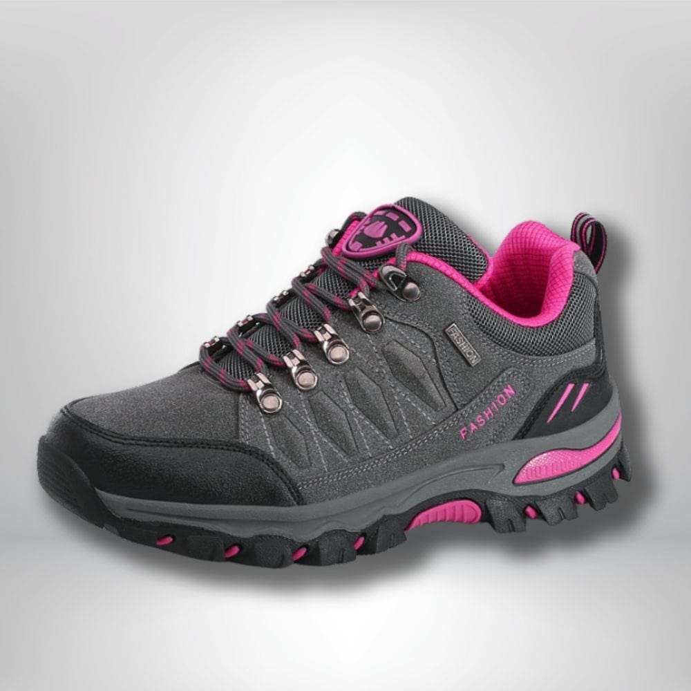 chaussures randonnée cuir femme GRIS ROSE / Eur 35
