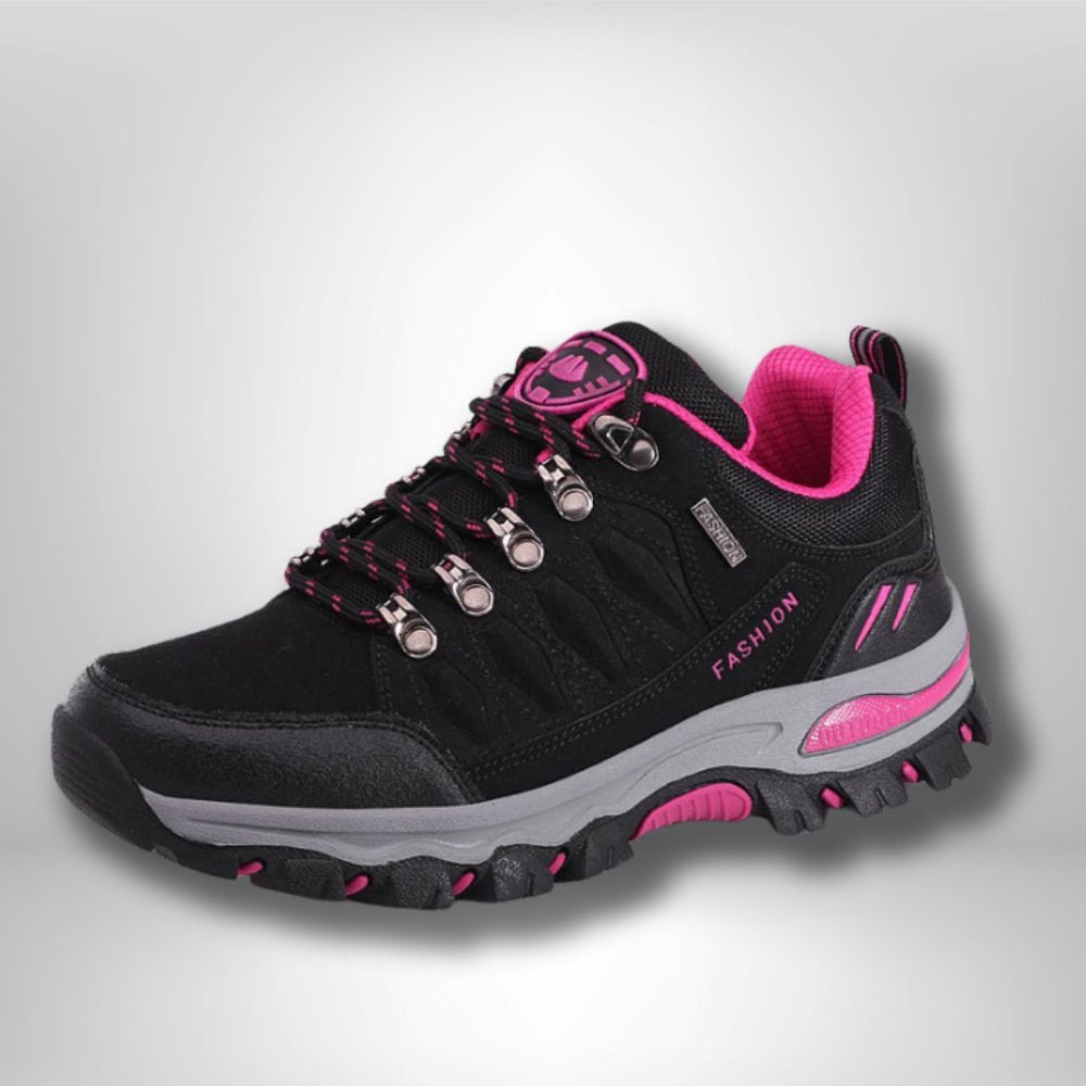 chaussures randonnée cuir femme NOIR ROSE / Eur 35