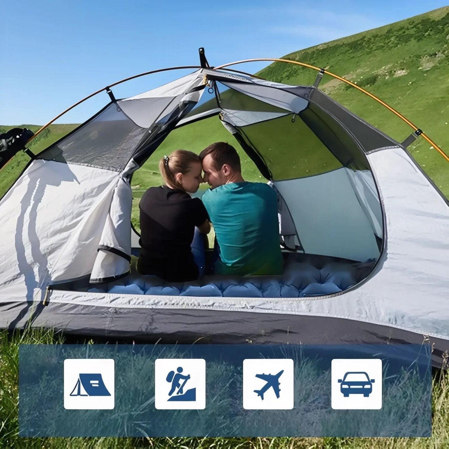Matelas gonflable camping 2 personnes