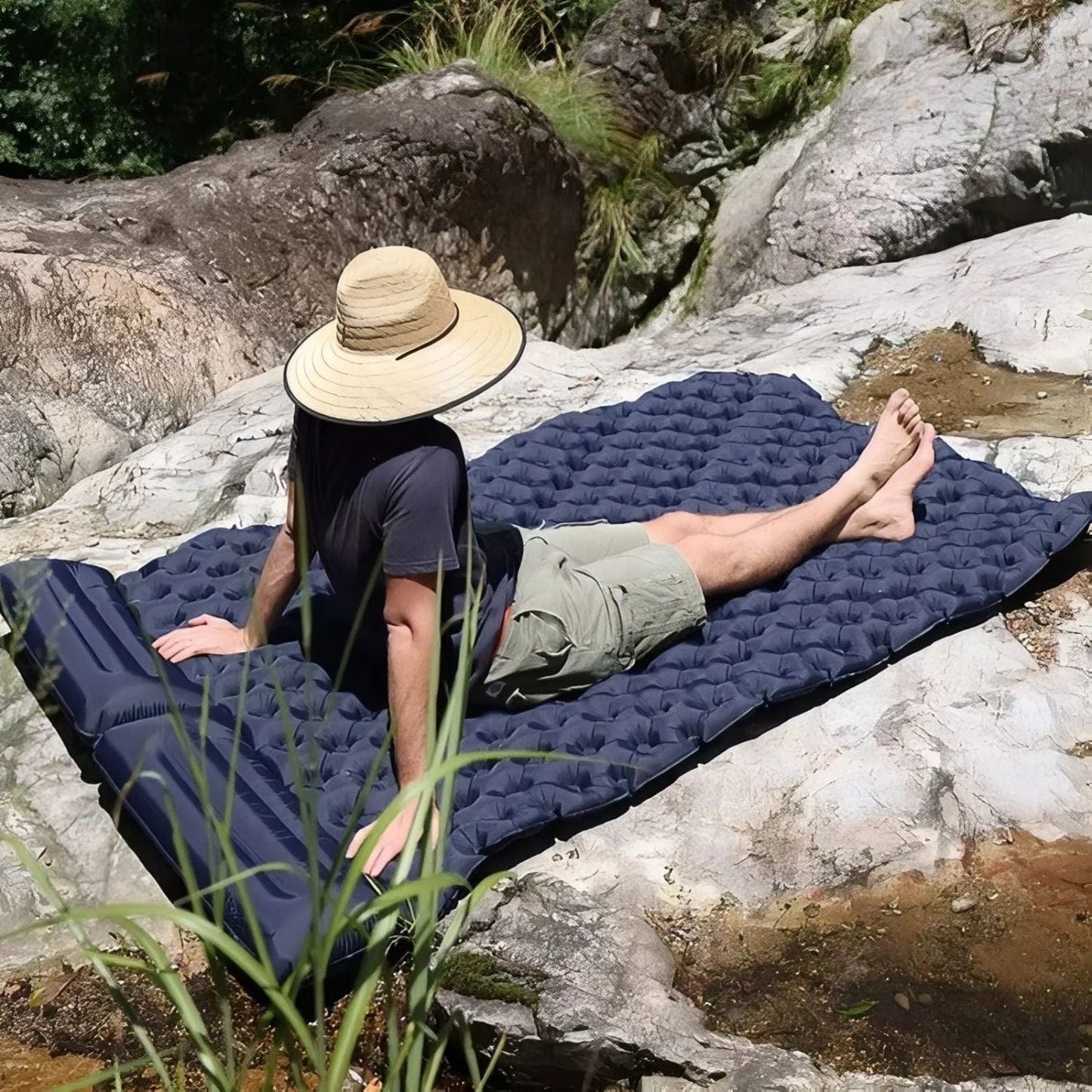Matelas gonflable camping 2 personnes