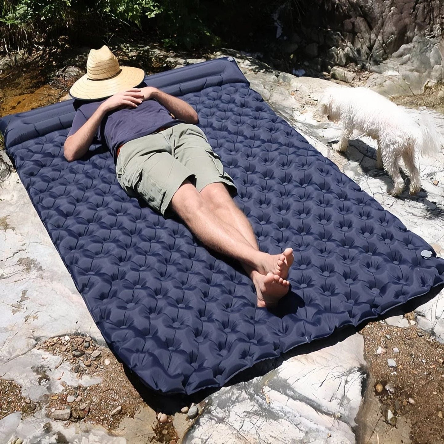Matelas gonflable camping 2 personnes