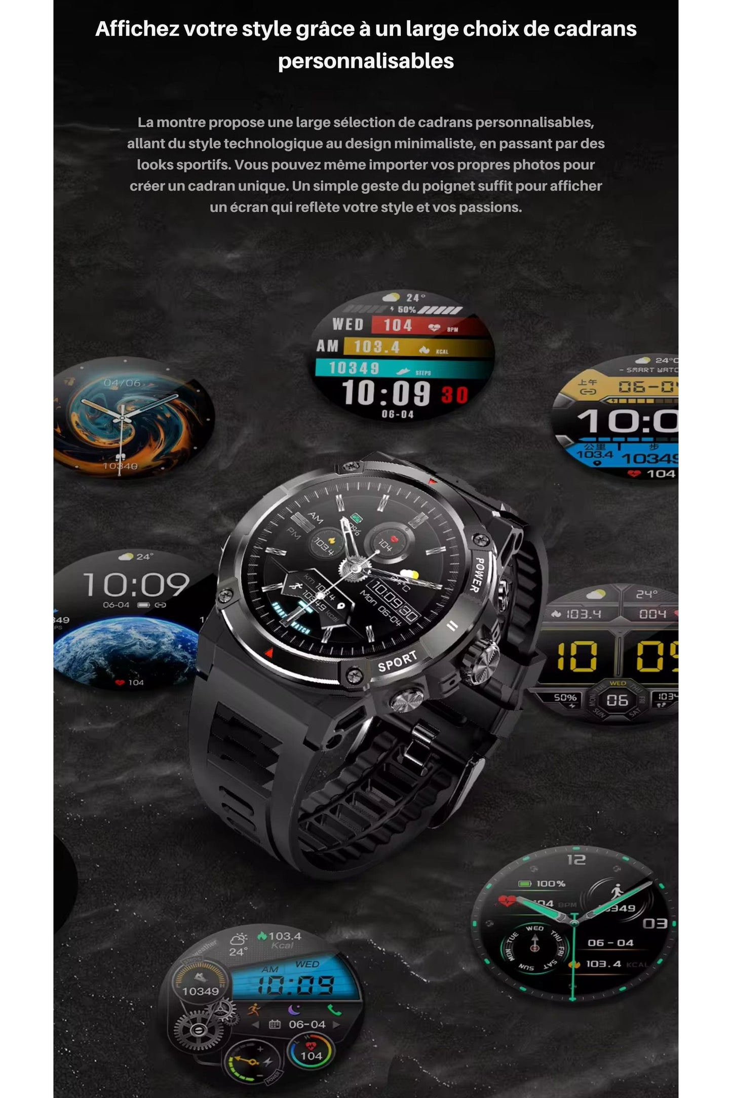 montre gps avec cartographie
