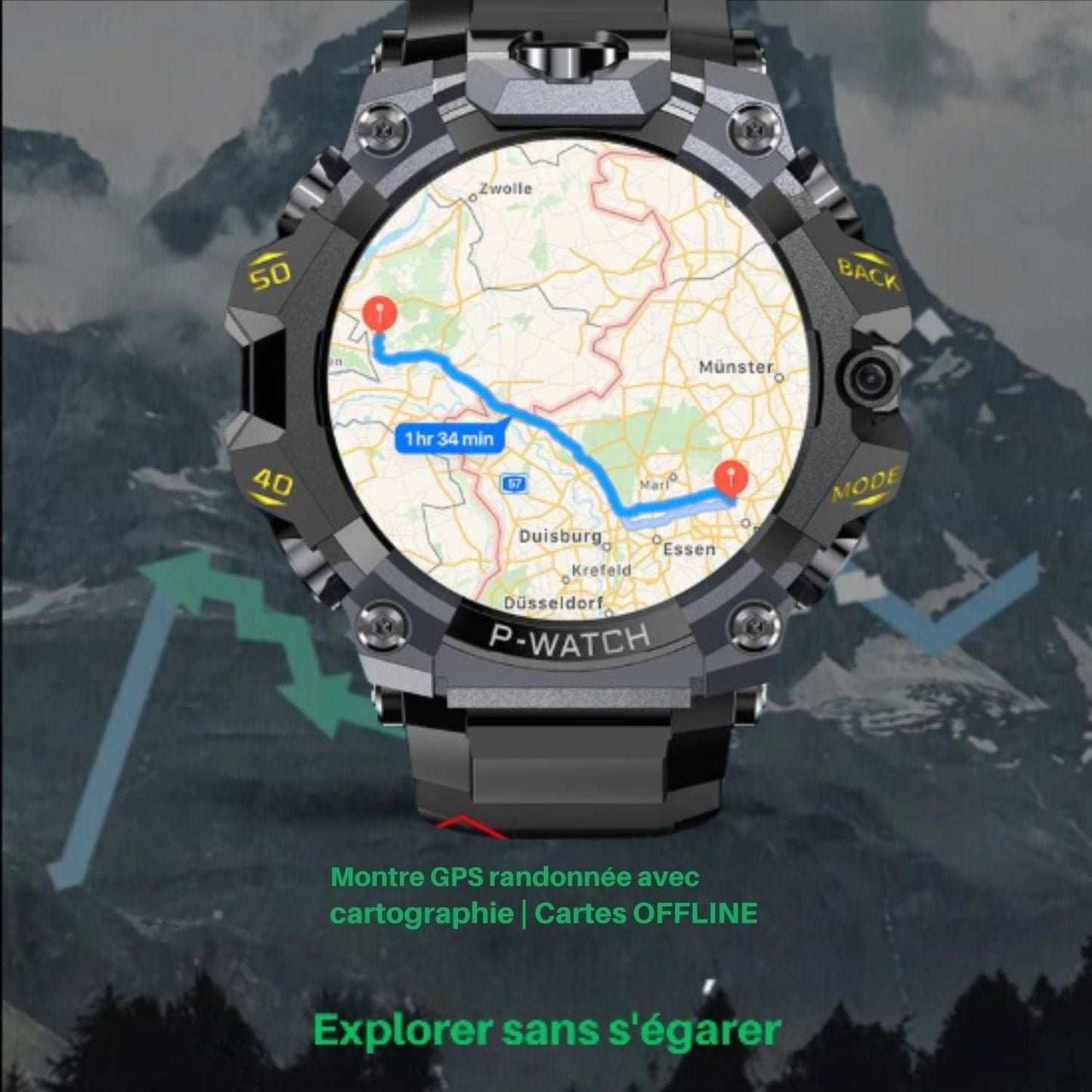 montre gps randonnée avec cartographie