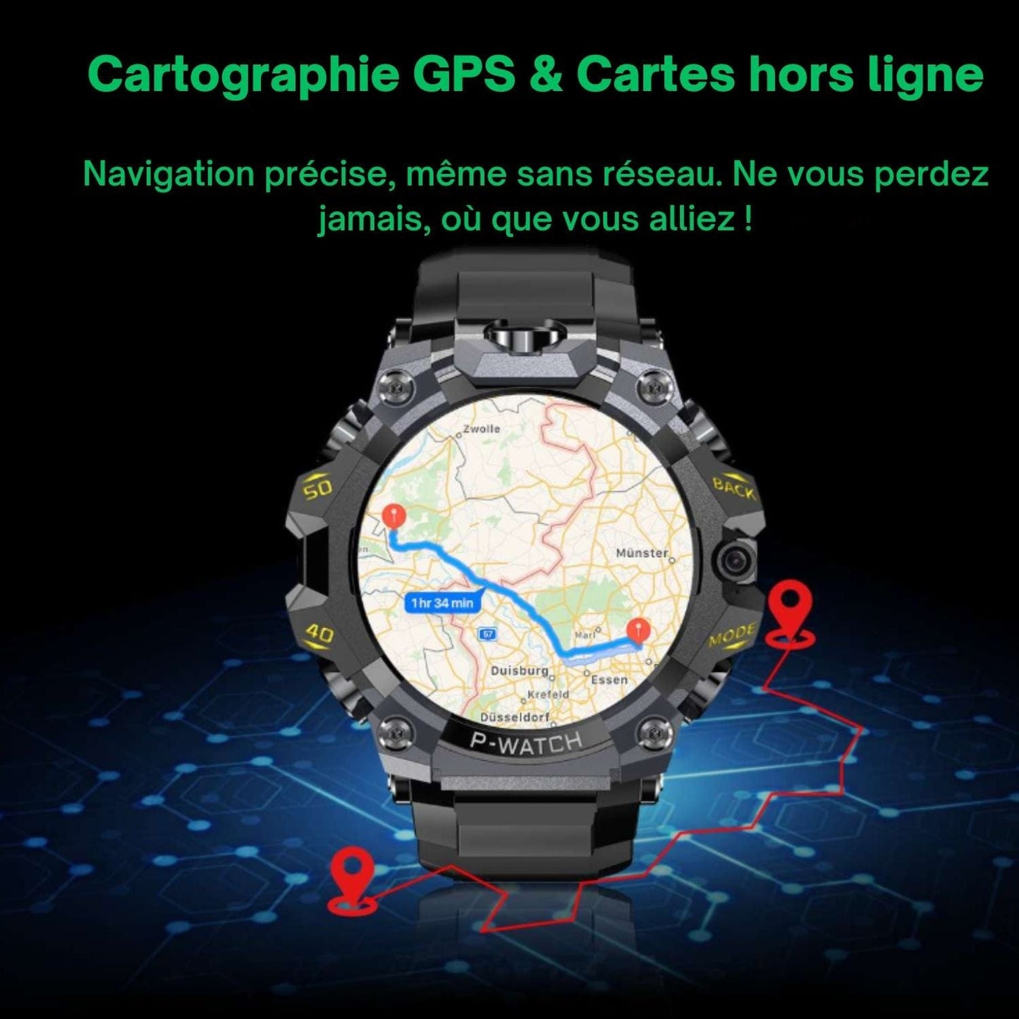 montre gps randonnée avec cartographie