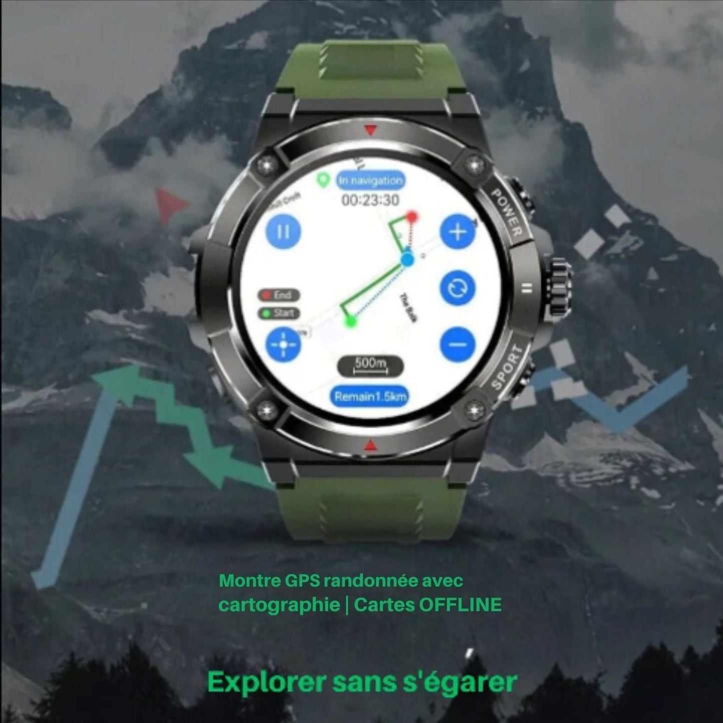 montre gps avec cartographie