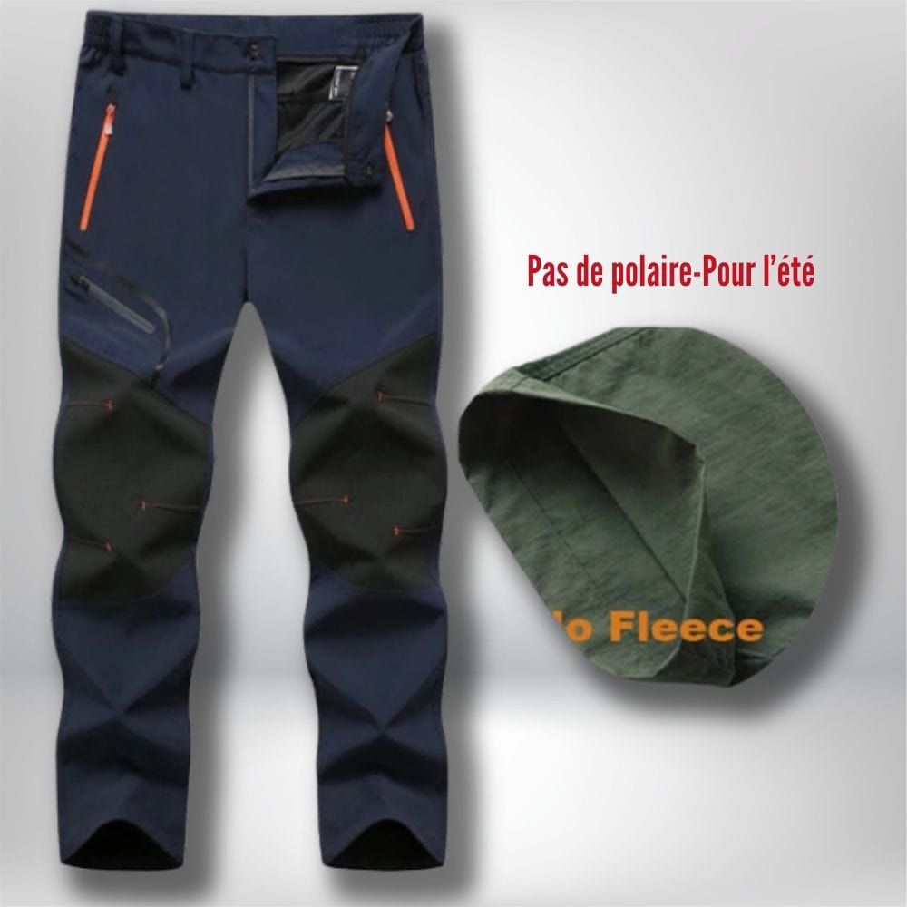 Pantalon alpinisme | HikingHavens® Bleu- PAS DE POLAIRE-été / L 45-55kg