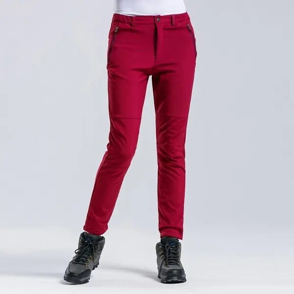 Pantalon | Alpinisme hiver femme-Rouge / S