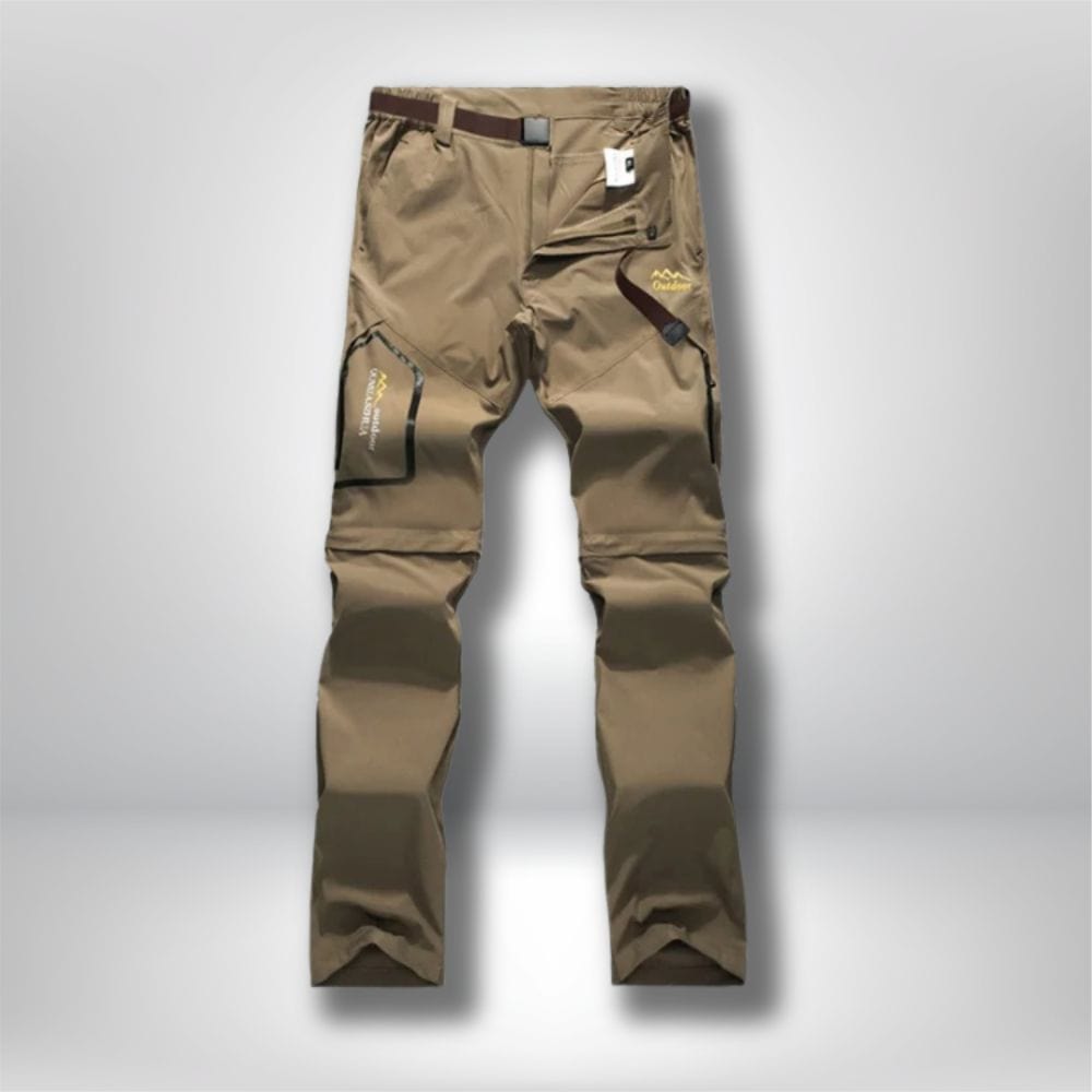 Pantalon de pluie Randonnée | Homme Kaki / L