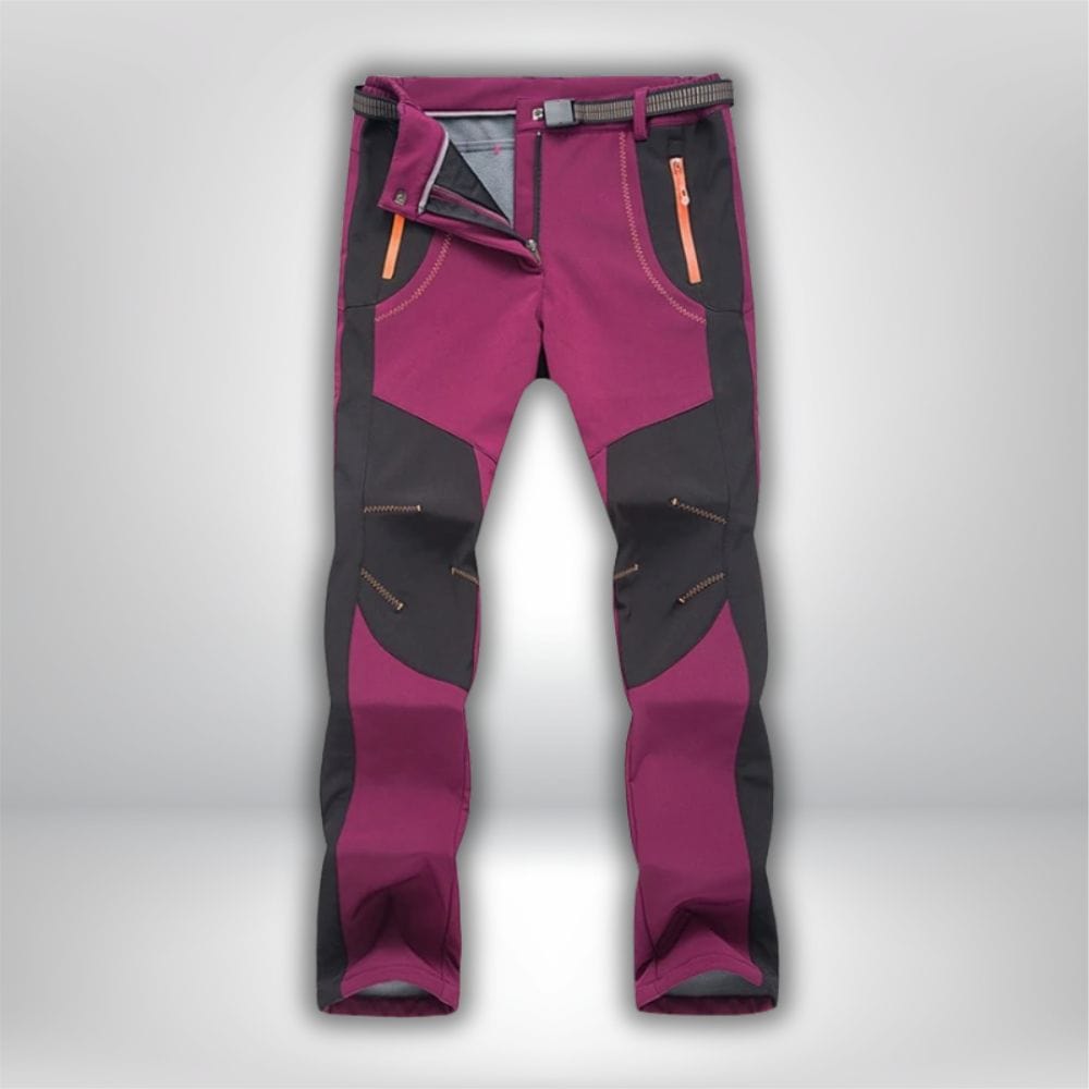 Pantalon randonnée | femme hiver Femme rouge / S