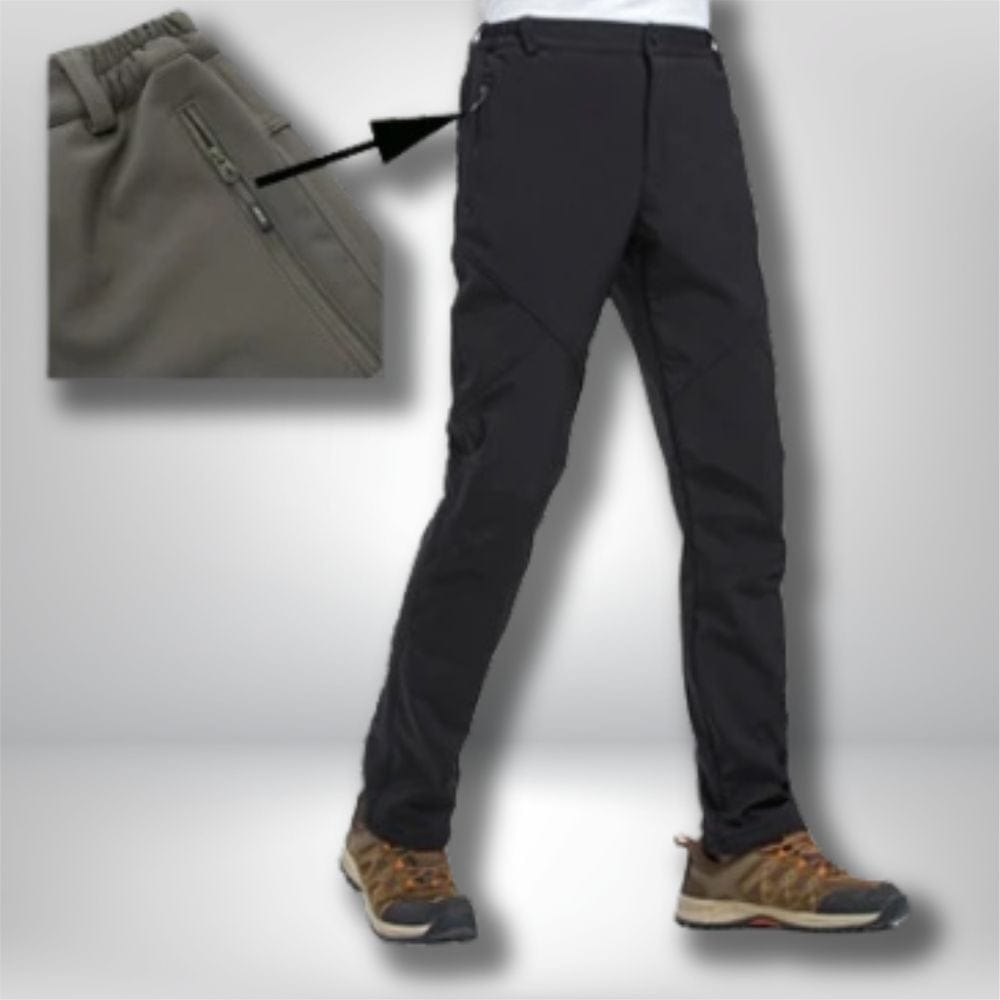 Pantalon randonnée | Hiver homme  Noir Zipper style / S