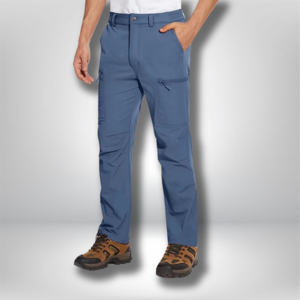 Pantalon randonnée | Homme impermeable Bleu gris / US 30