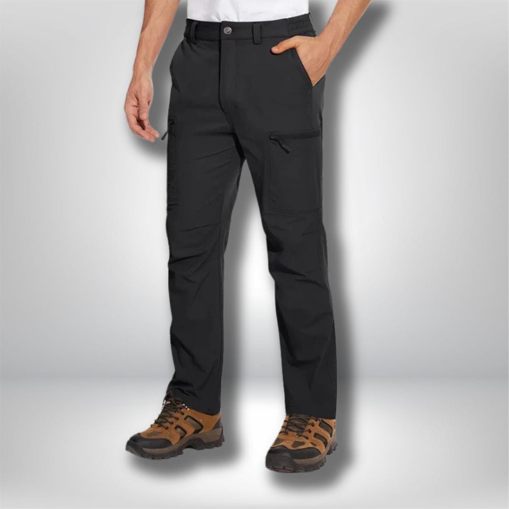 Pantalon randonnée | Homme impermeable Noir / US 30
