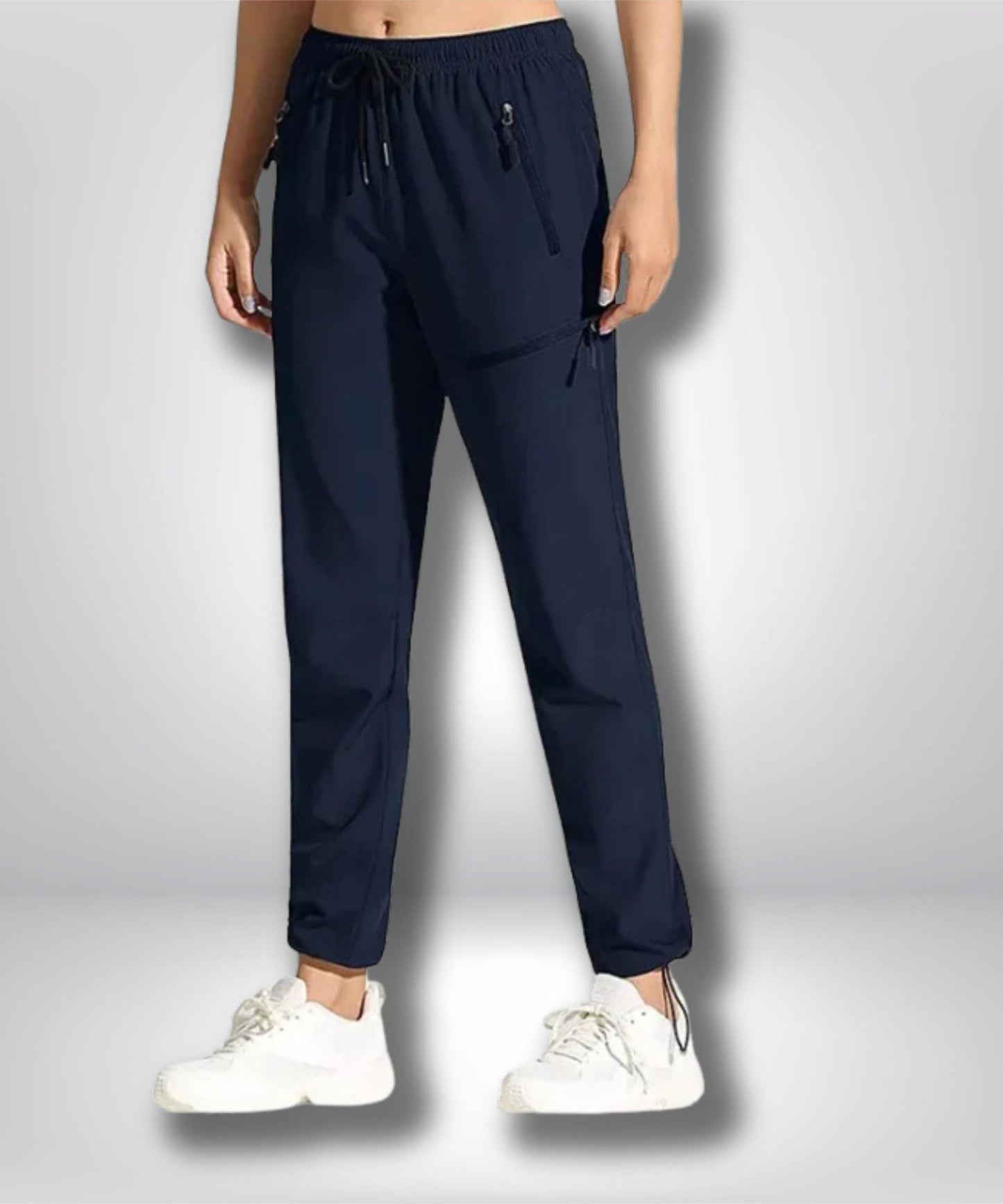 Pantalon randonnée imperméable respirant femme Bleu marine / EU taille S