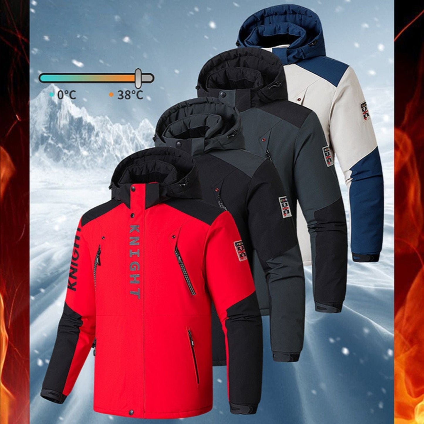 Parka homme chaude et imperméable