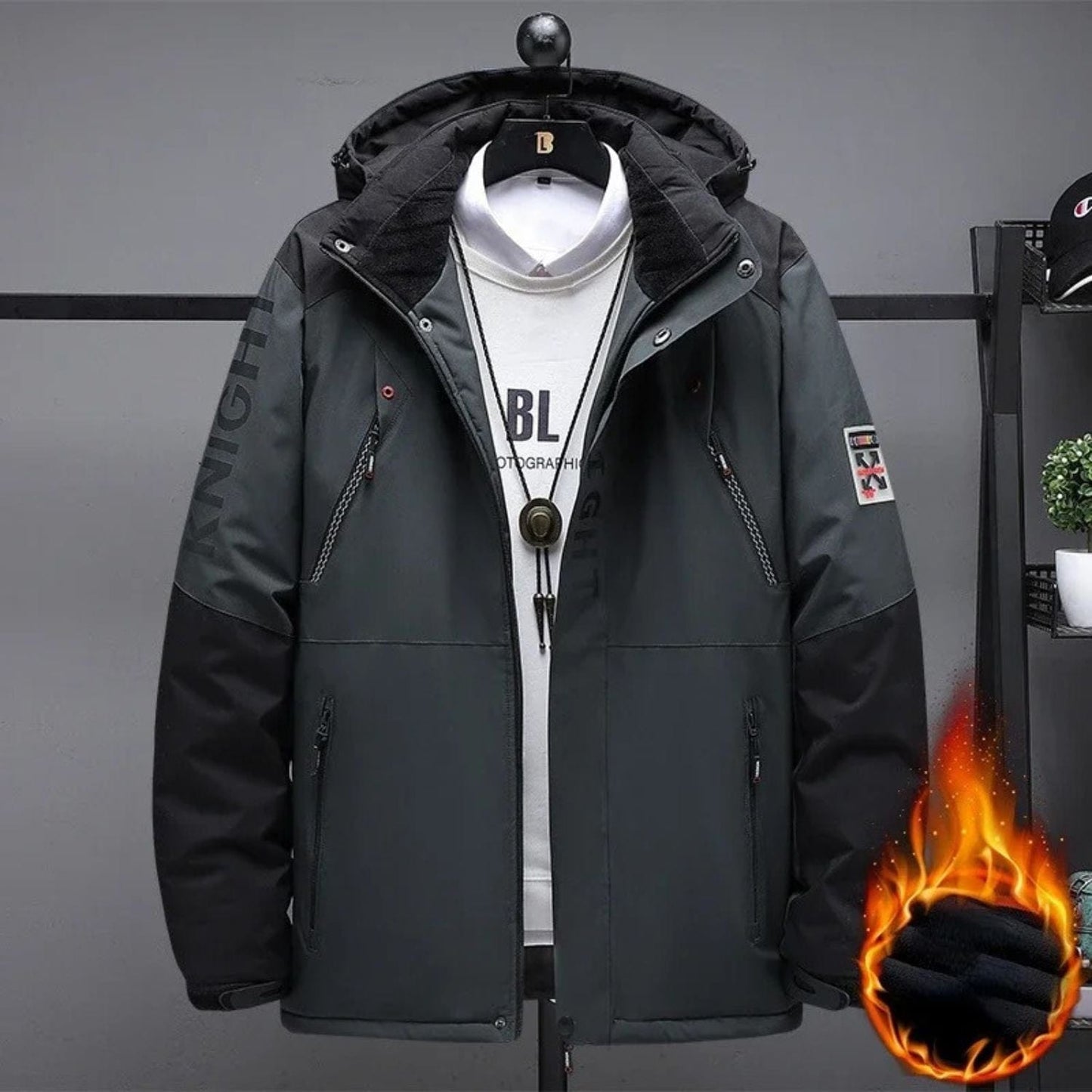 Parka homme chaude et imperméable