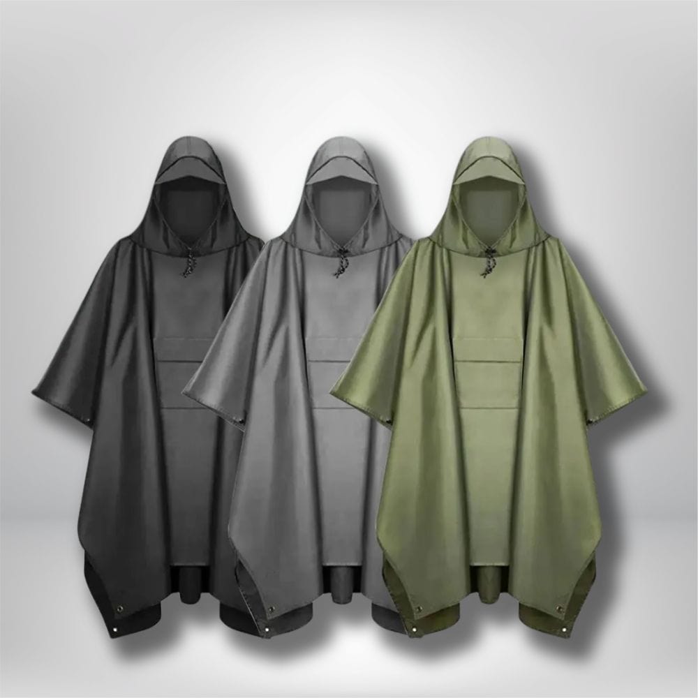 Poncho Pluie Imperméable UNIQUEBELLA - EVA Léger Et Réutilisable - Design Transparent Tendance
