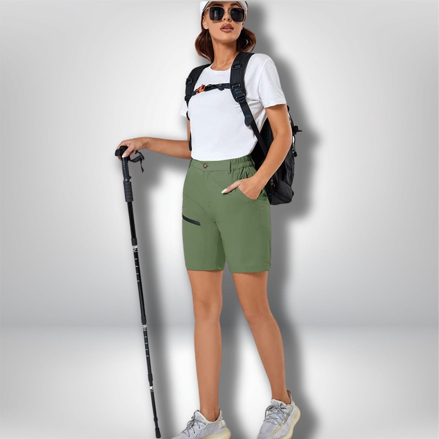 Short de randonnée femme Fjern UK14 Klatring bleu plein air trekking Short de randonnée femme Fjern UK14 Klatring bleu plein air trekking