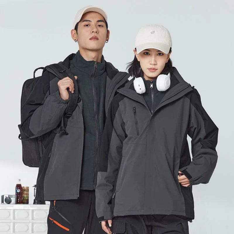 veste de rando gris / S