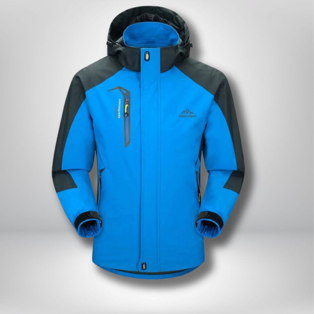 Veste de randonnée imperméable et Respirante Bleu / L