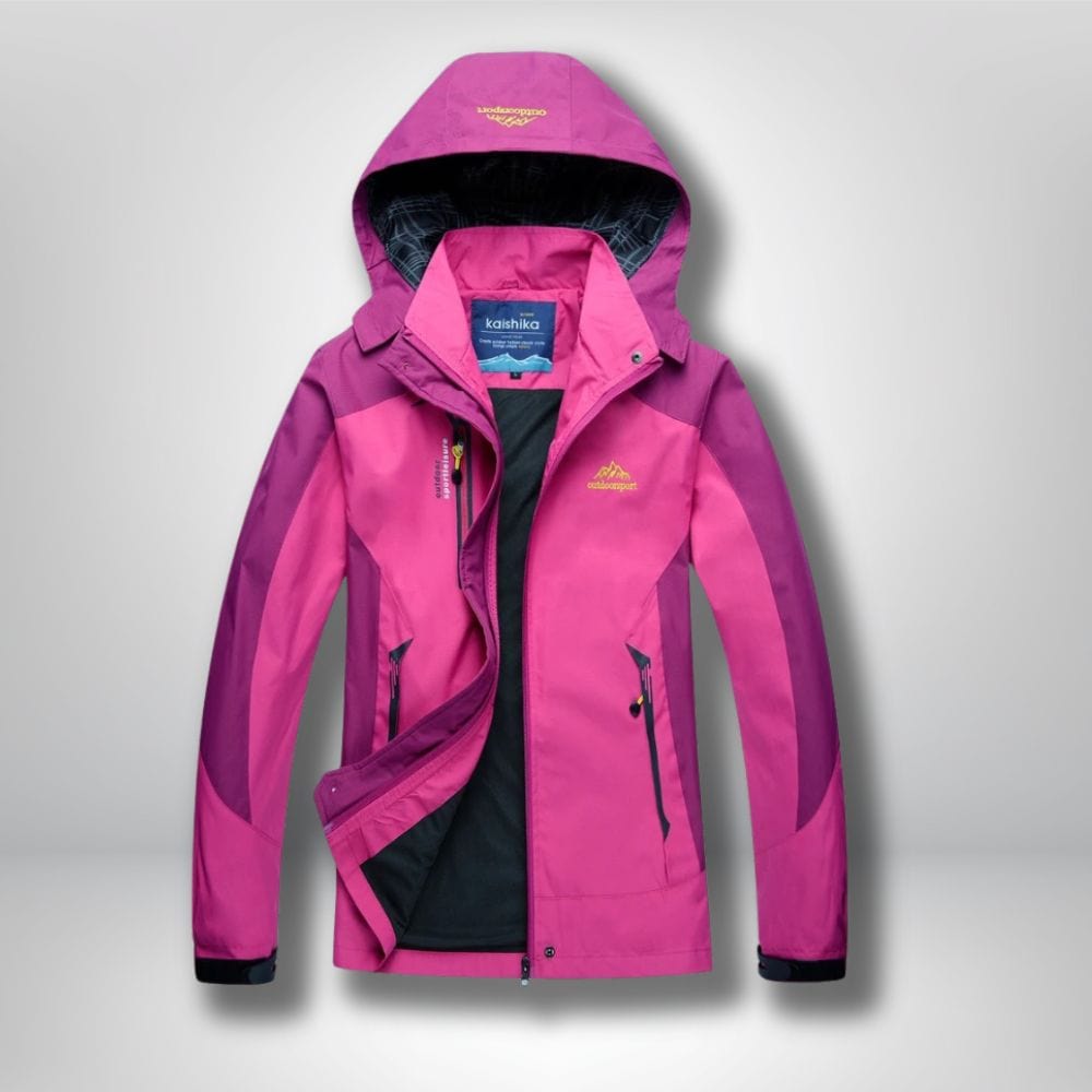 veste randonnée femme imperméable et respirante Rose / M
