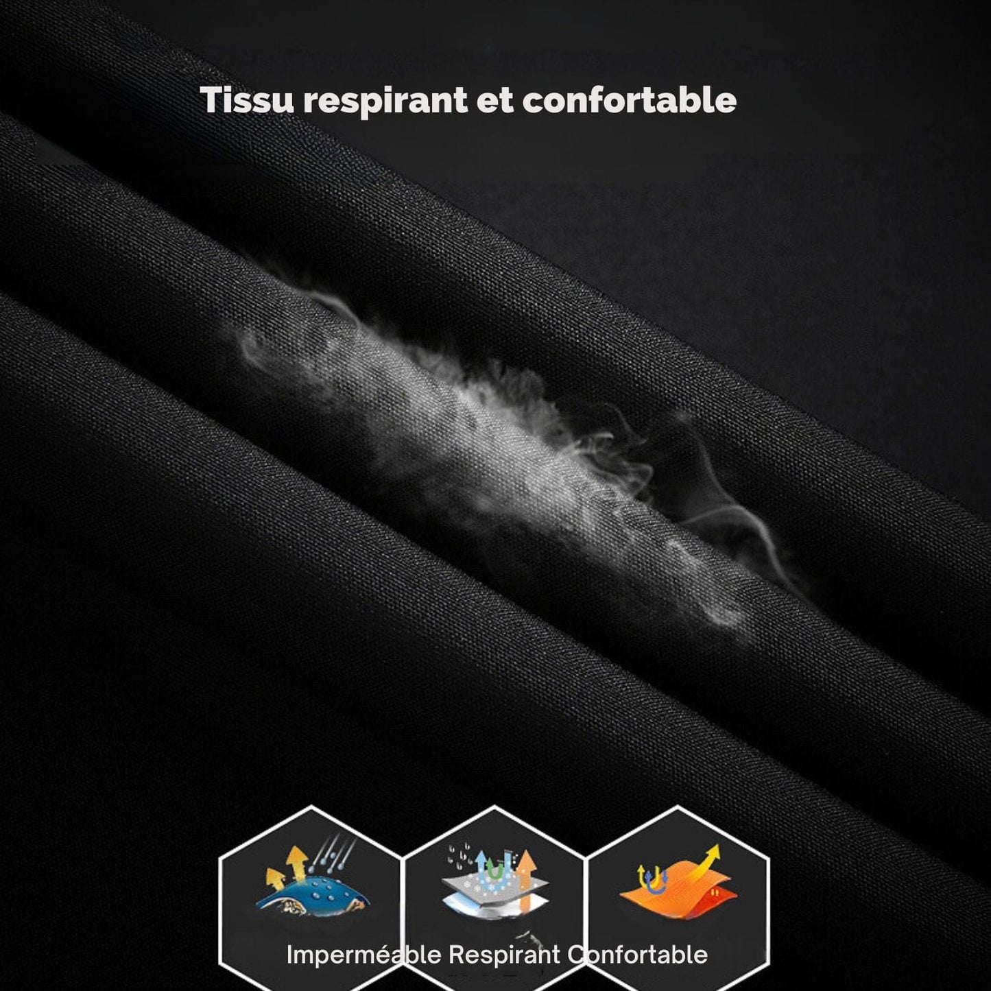 Veste randonnée Imperméable respirante homme