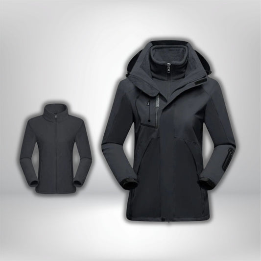 Veste de randonnée imperméable 3 en 1 femme "TREKPRO-W"