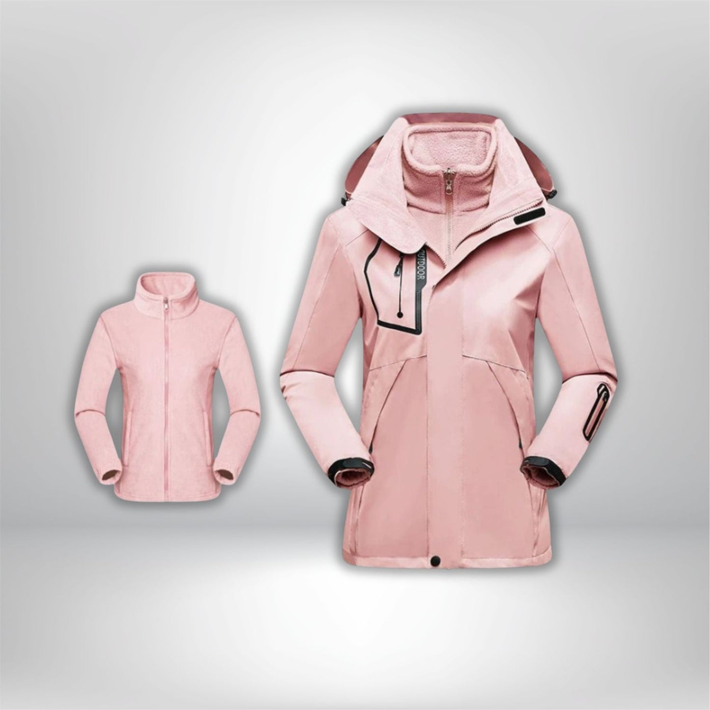 Veste de randonnée imperméable 3 en 1 femme "TREKPRO-W"