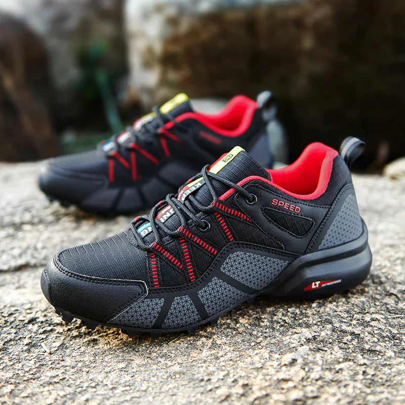 Baskets De Randonnée Imperméables Noir rouge / 36