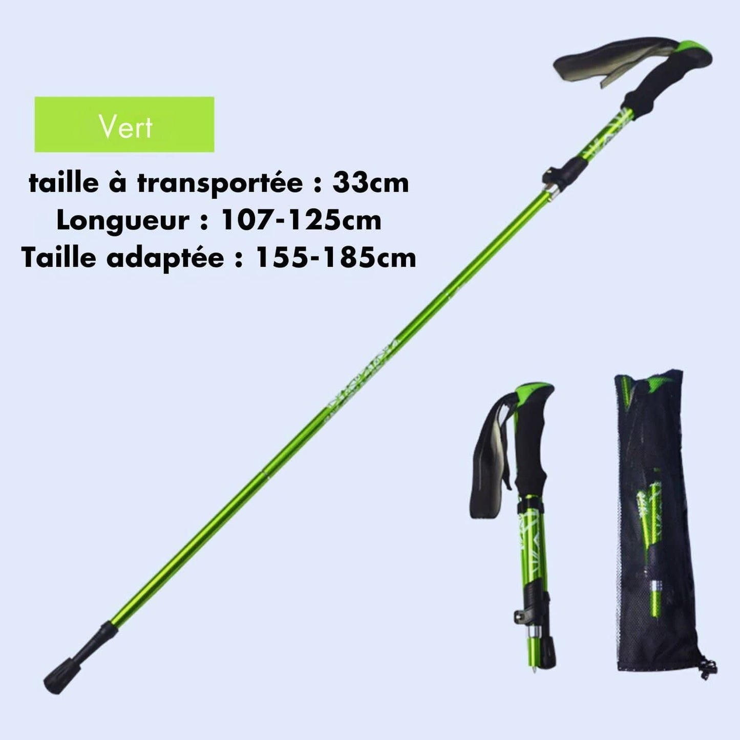 baton de marche carbone