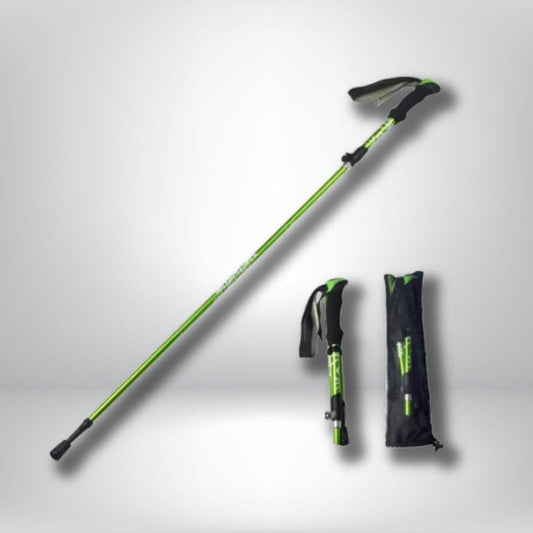 baton de marche carbone Vert