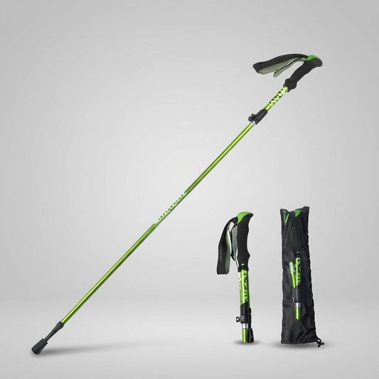baton de marche carbone Vert