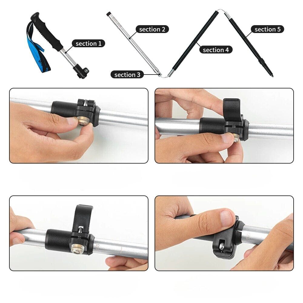 baton trekking Argent