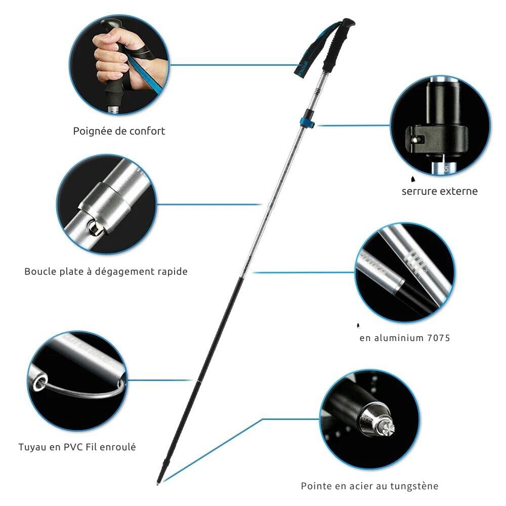 baton trekking Argent