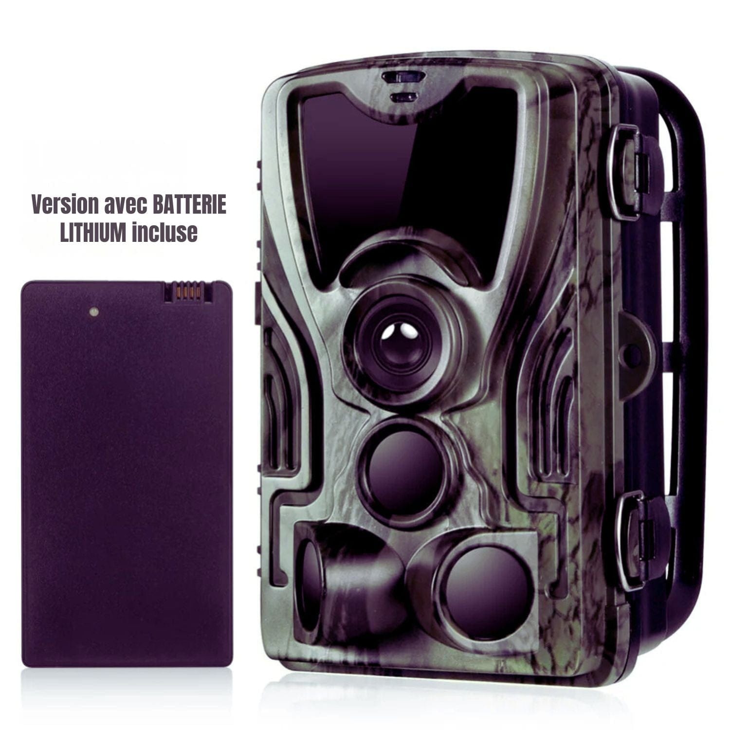 caméra de chasse batterie rechargeable Caméra chasse 20MP + batterie