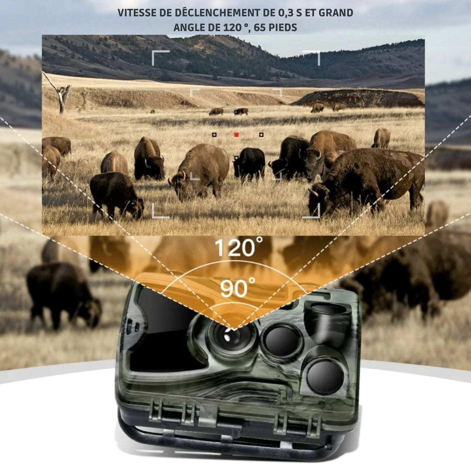 caméra de chasse batterie rechargeable HunterEye X20