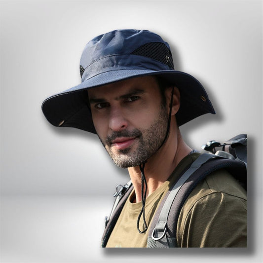 chapeau de randonnée anti-uv Gris clair