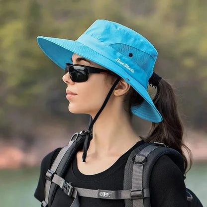 chapeau rando femme Taille unique / Bleu ciel