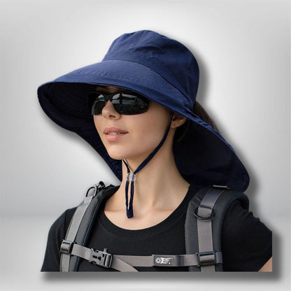 Chapeau randonnée Femme Bleu marine / Taille unique